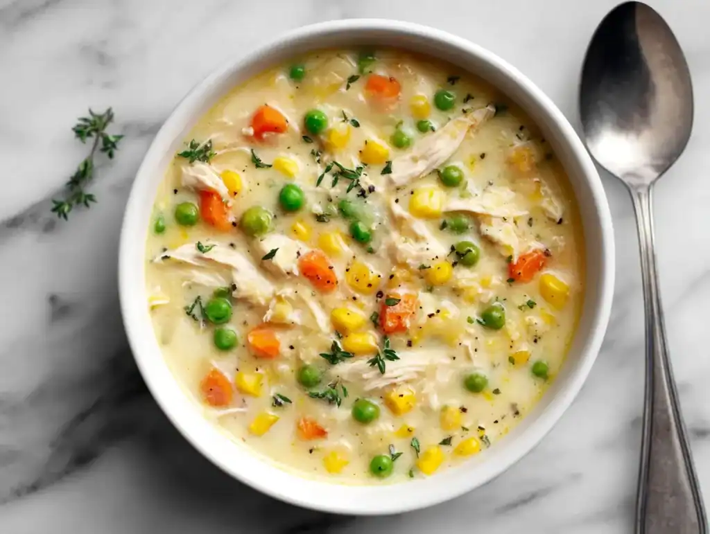 weight watchers chicken pot pie soup​