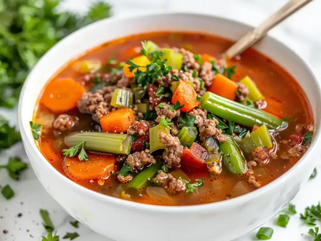weight watchers hamburger soup​